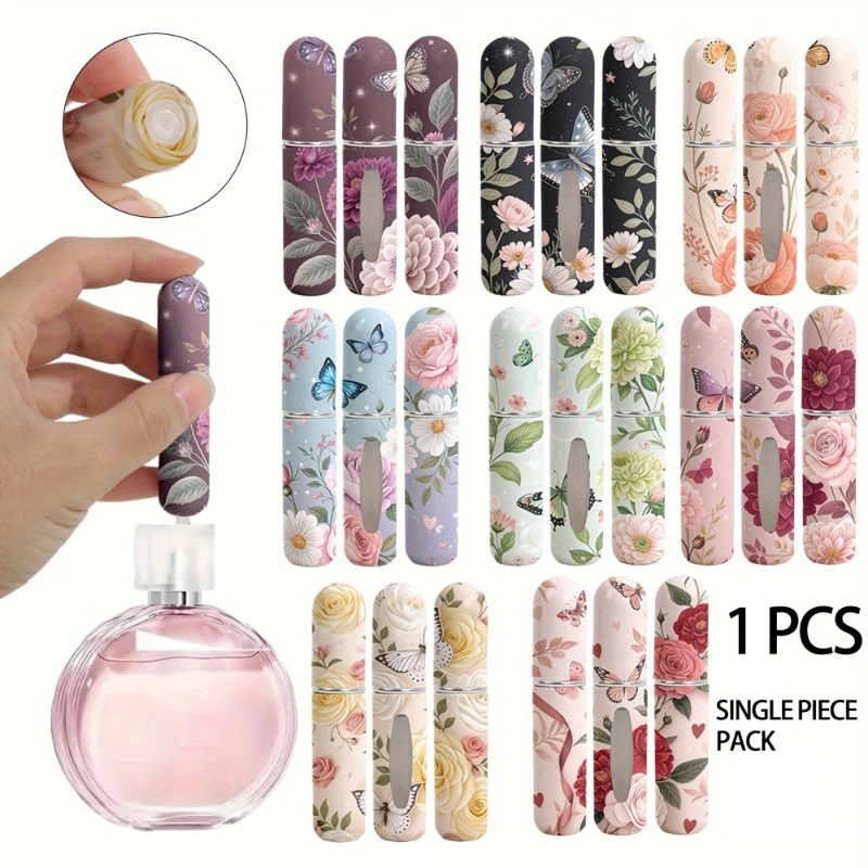 Perfume Fragrance Direct - 1 adet Çiçek Desenli 5ml Doldurulabilir